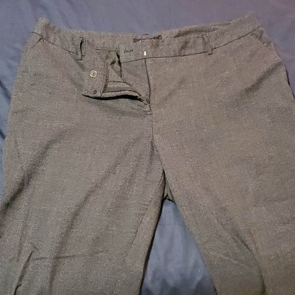 Gray tweed dress slacks